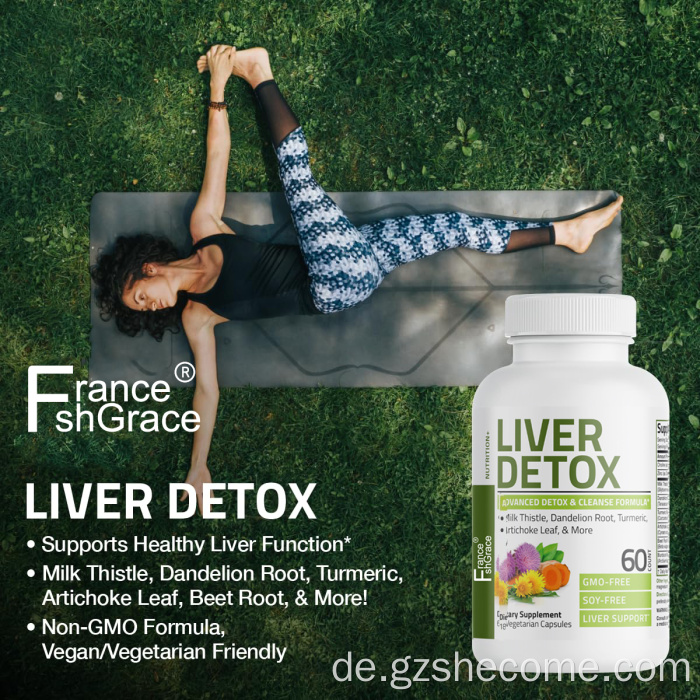 Leberentgiftung unterstützt die Gesundheitsleberkapseln Milchthle